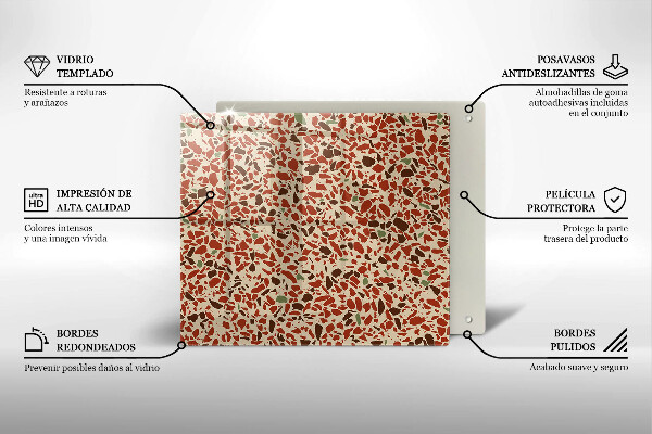 Skärbräda av glas Litet stengods