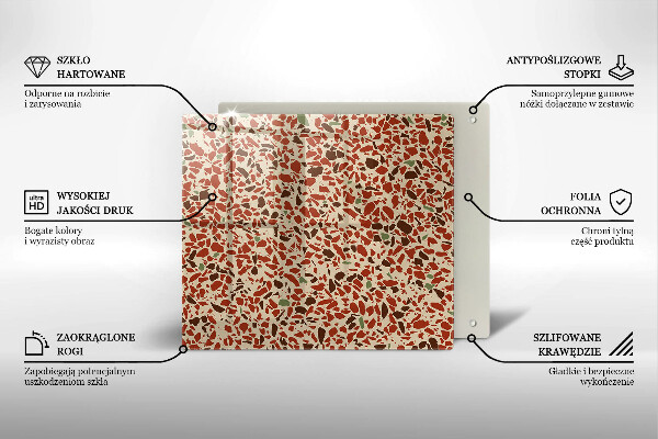 Skärbräda av glas Litet stengods