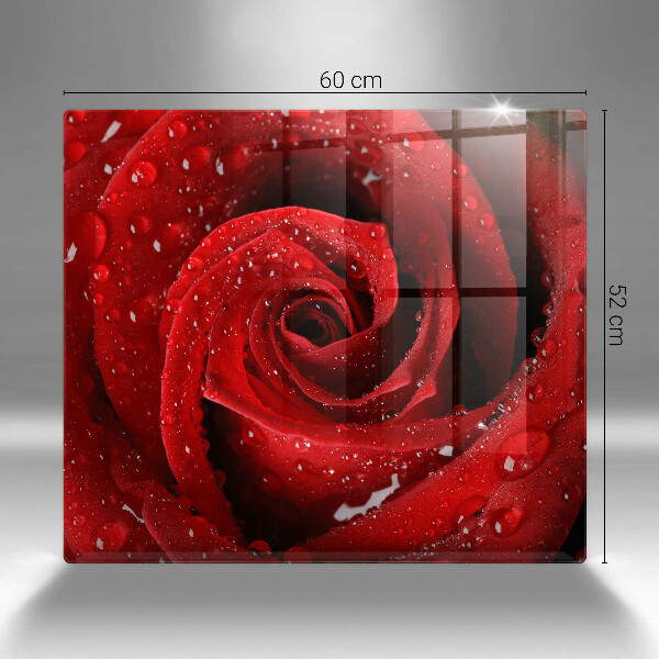 Skärbräda av glas Rosen blomblad