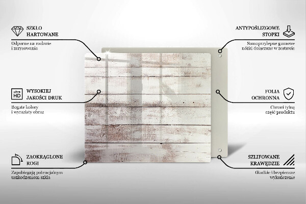 Skärbräda av glas Gamla träskivor