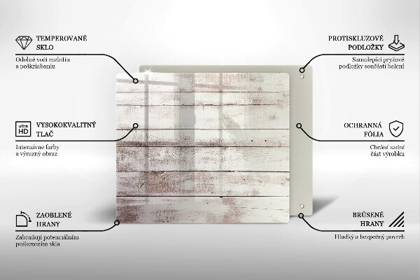 Skärbräda av glas Gamla träskivor