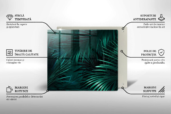 Skärbräda av glas Vilda djungellöv
