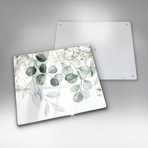 Skärbräda av glas Målade växter