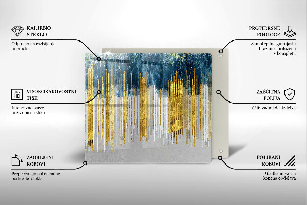 Skärbräda av glas Designer abstraktion