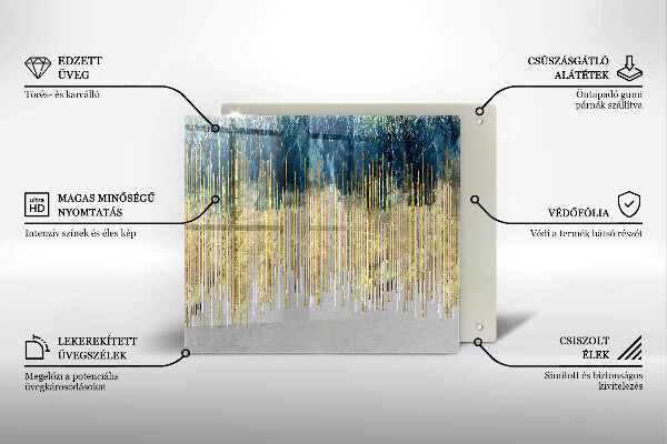 Skärbräda av glas Designer abstraktion