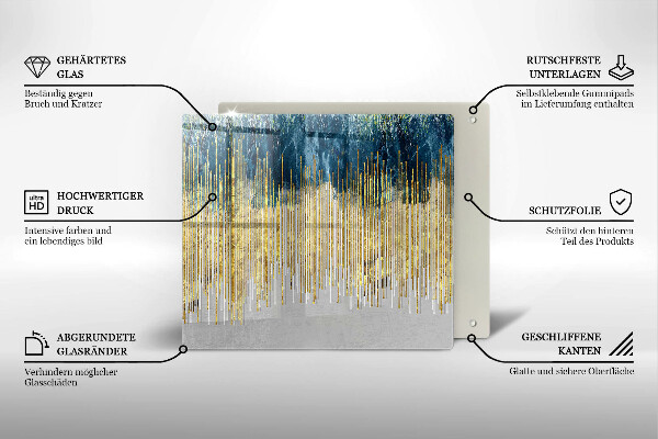Skärbräda av glas Designer abstraktion