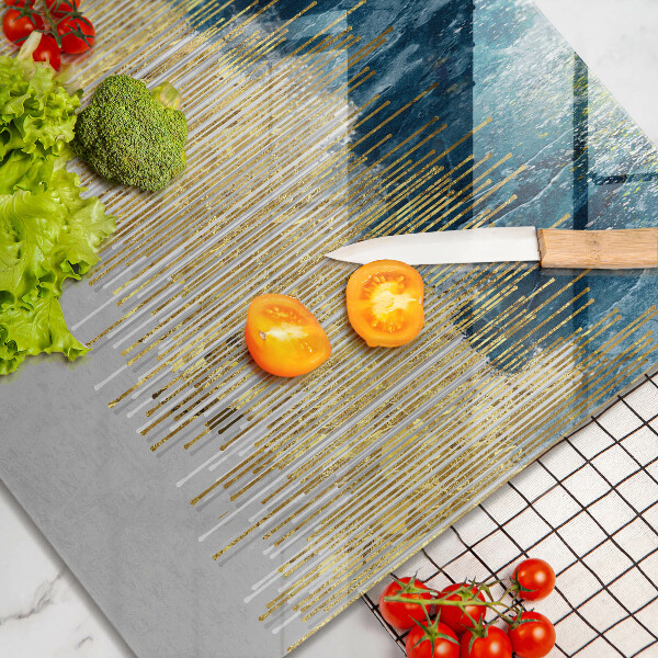 Skärbräda av glas Designer abstraktion