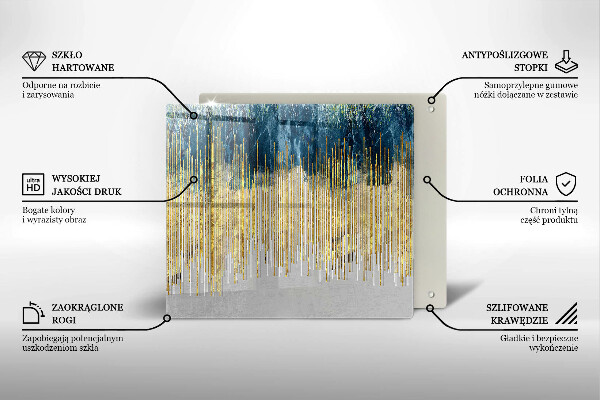 Skärbräda av glas Designer abstraktion