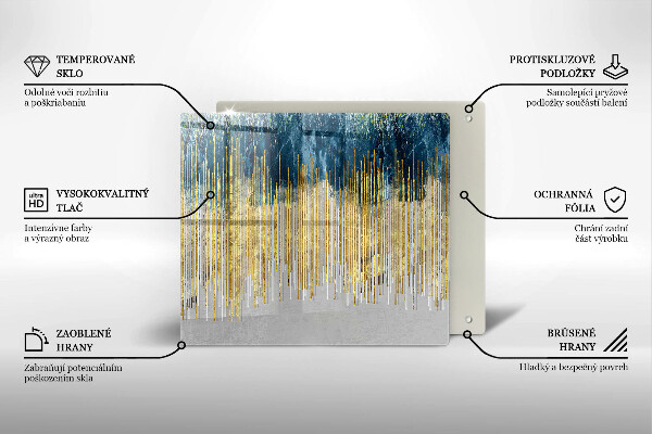 Skärbräda av glas Designer abstraktion