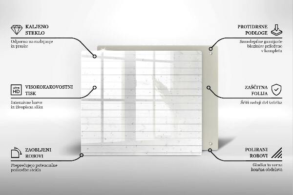 Skärbräda av glas Moderna ljusskivor