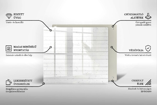 Skärbräda av glas Moderna ljusskivor