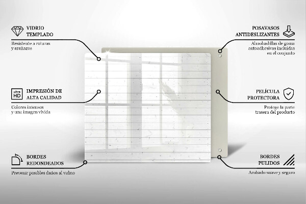 Skärbräda av glas Moderna ljusskivor
