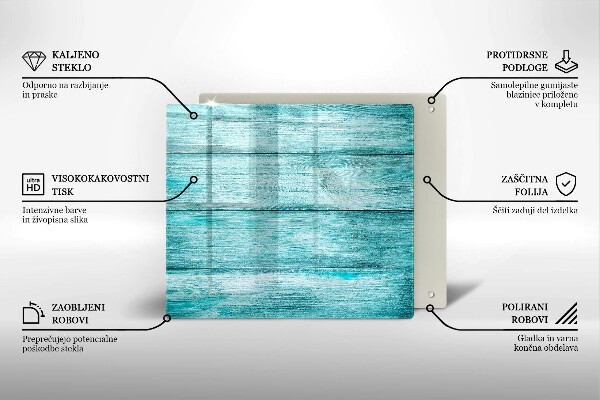 Skärbräda av glas Vintage träskivor