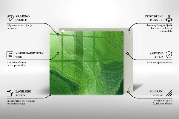 Skärbräda av glas Abstrakt konsistens