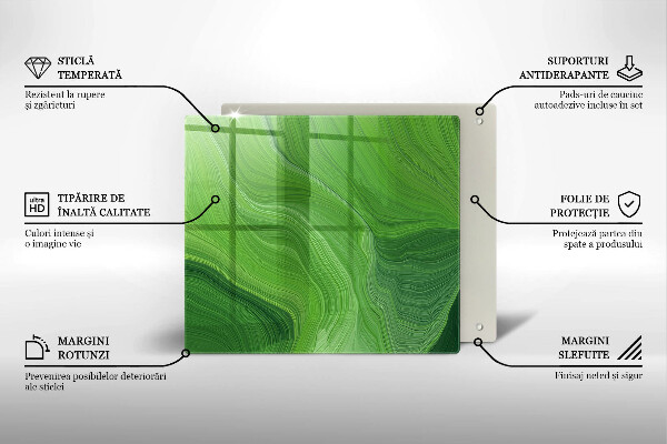 Skärbräda av glas Abstrakt konsistens