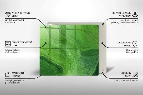 Skärbräda av glas Abstrakt konsistens