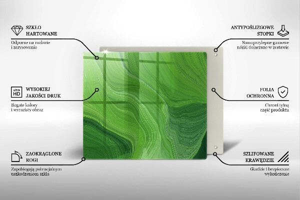 Skärbräda av glas Abstrakt konsistens