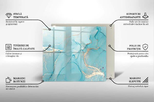 Skärbräda av glas Abstrakt sten