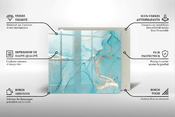 Skärbräda av glas Abstrakt sten