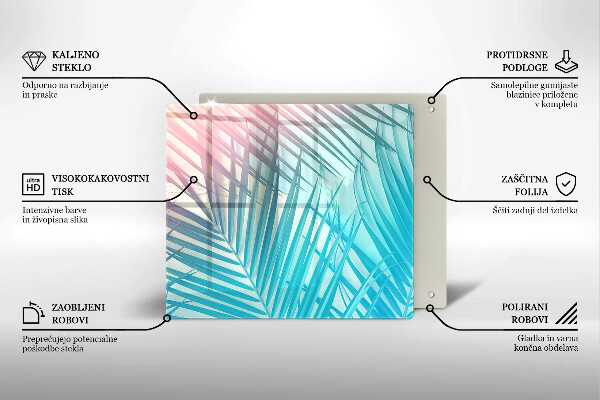 Skärbräda av glas Pastellblad