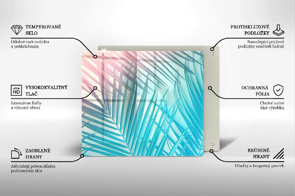 Skärbräda av glas Pastellblad