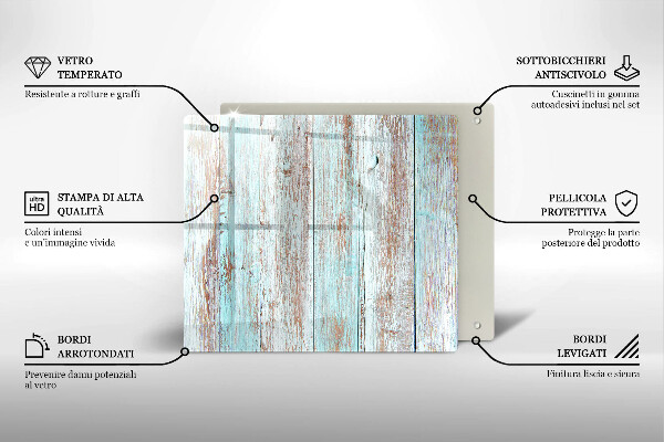 Skärbräda av glas Gamla vintagebrädor