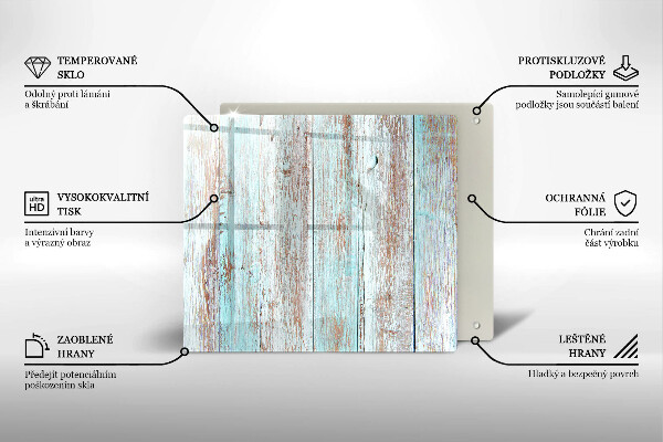 Skärbräda av glas Gamla vintagebrädor