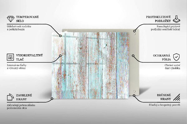 Skärbräda av glas Gamla vintagebrädor
