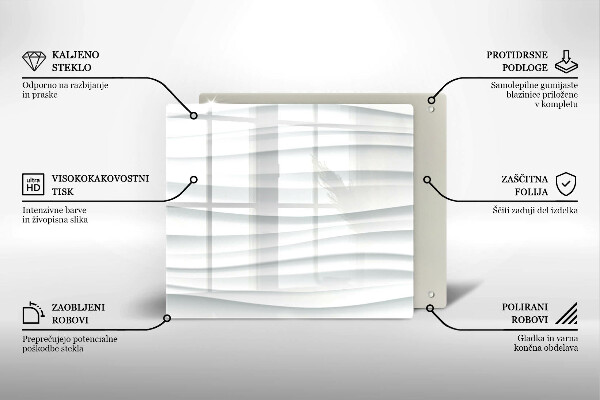 Skärbräda av glas Modern struktur