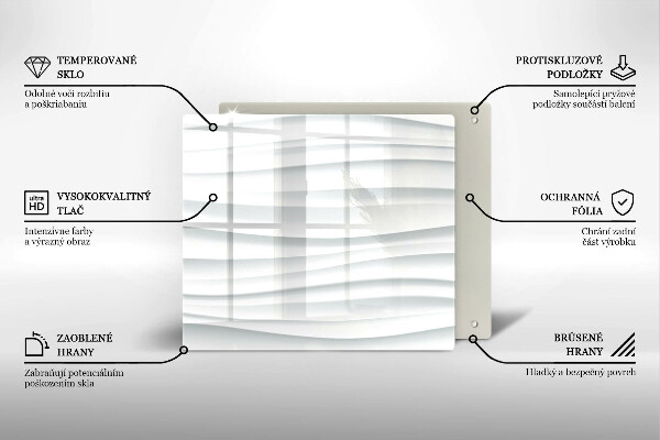 Skärbräda av glas Modern struktur