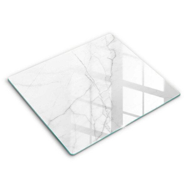 Skärbräda av glas Bakgrund marmor sten