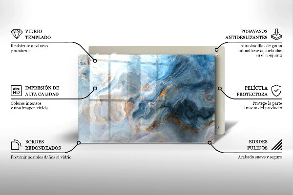 Skärbräda glas modern Marmor textur