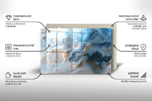 Skärbräda glas modern Marmor textur