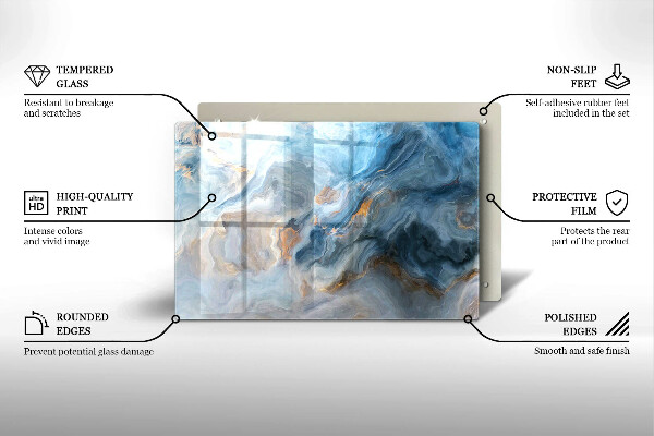 Skärbräda glas modern Marmor textur