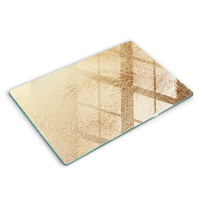 Skärbräda glas modern Strandsandsemester