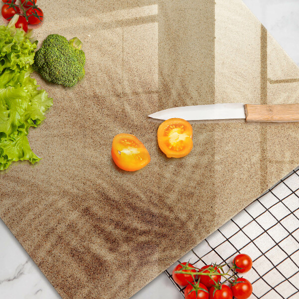 Skärbräda glas modern Strandsandsemester