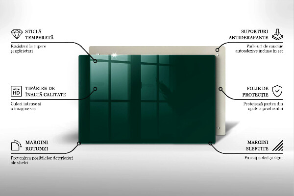 Skärbräda glas modern Grön färg