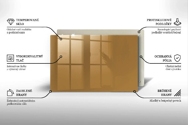 Skärbräda glas modern Beige färg