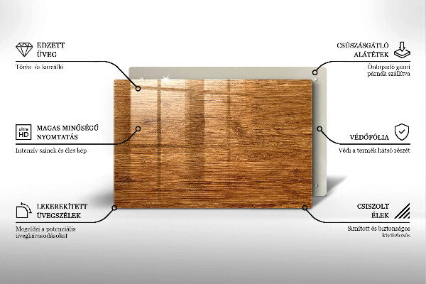 Skärbräda glas modern Träskiva konsistens