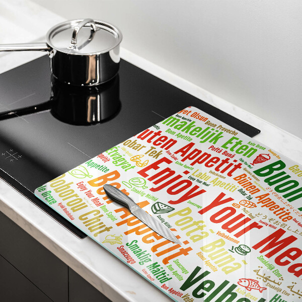 Skärbräda glas modern God aptit undertexter språk