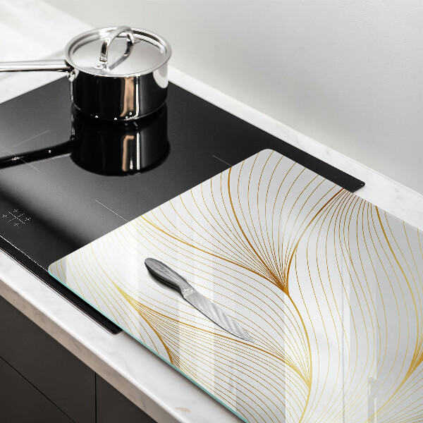 Skärbräda glas modern Modernt linjemönster