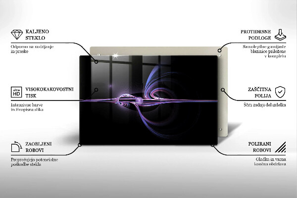Skärbräda glas modern Modern abstraktion