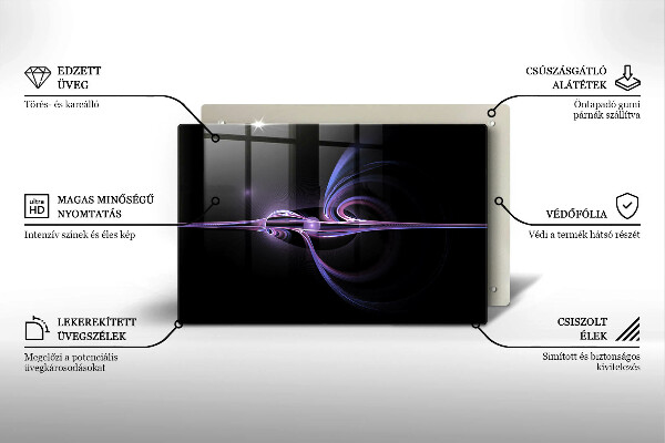 Skärbräda glas modern Modern abstraktion
