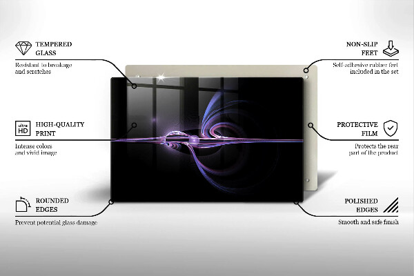 Skärbräda glas modern Modern abstraktion