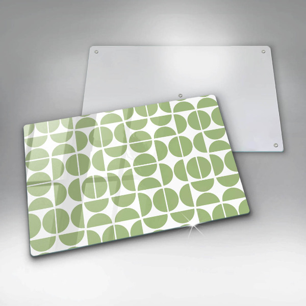 Skärbräda glas modern Boho formar mönster