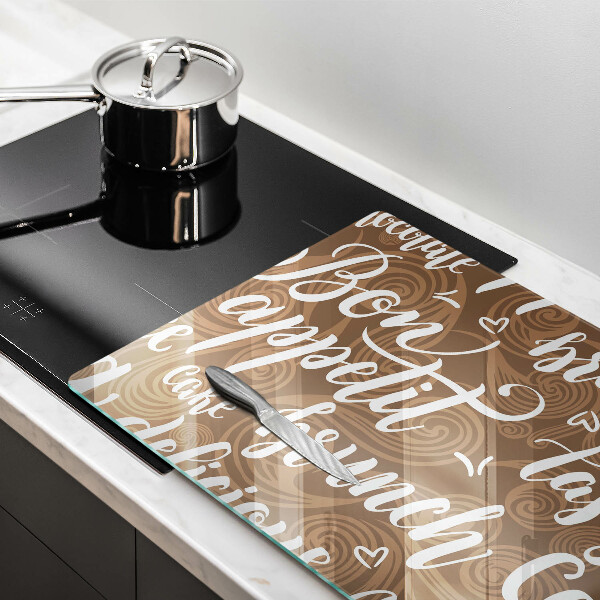 Skärbräda glas modern Undertexter God aptit