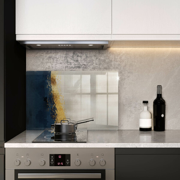 Skärbräda glas modern Abstraktion guld