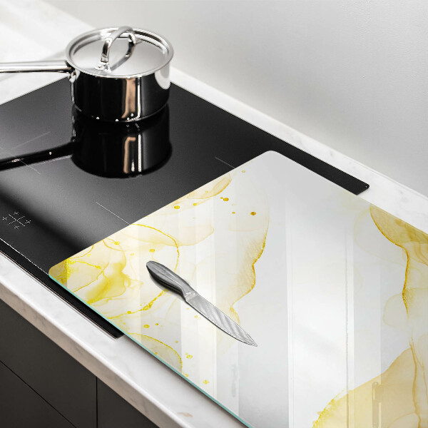 Skärbräda glas modern Gyllene abstraktion