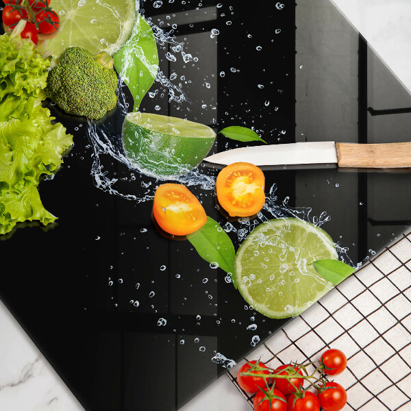 Skärbräda glas modern Lime mynta vatten