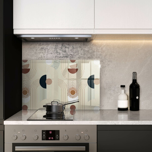 Skärbräda glas modern Geometri boho former